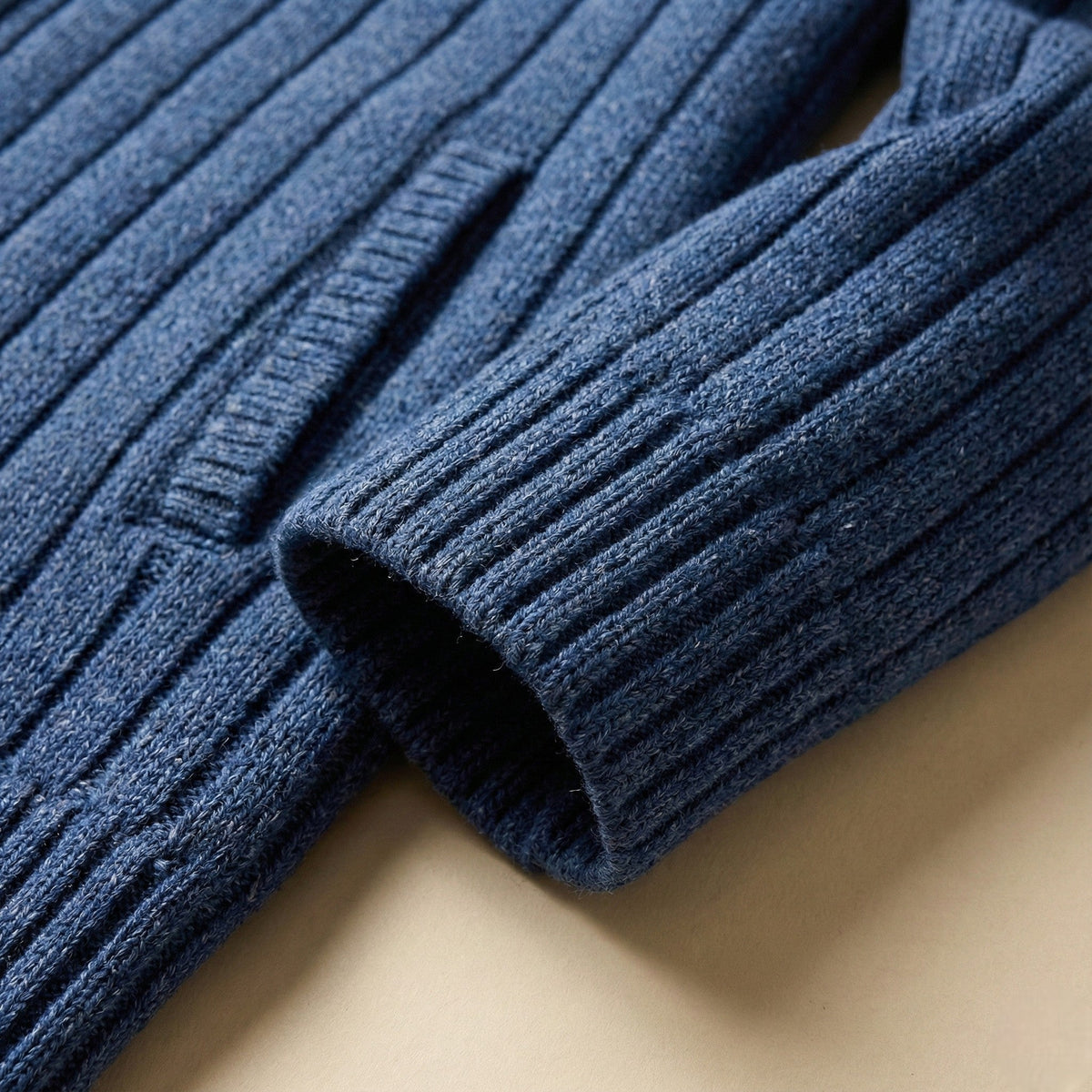Herren Cardigan mit Stehkragen und Reißverschluss | A&B - 3 - Annoboutique