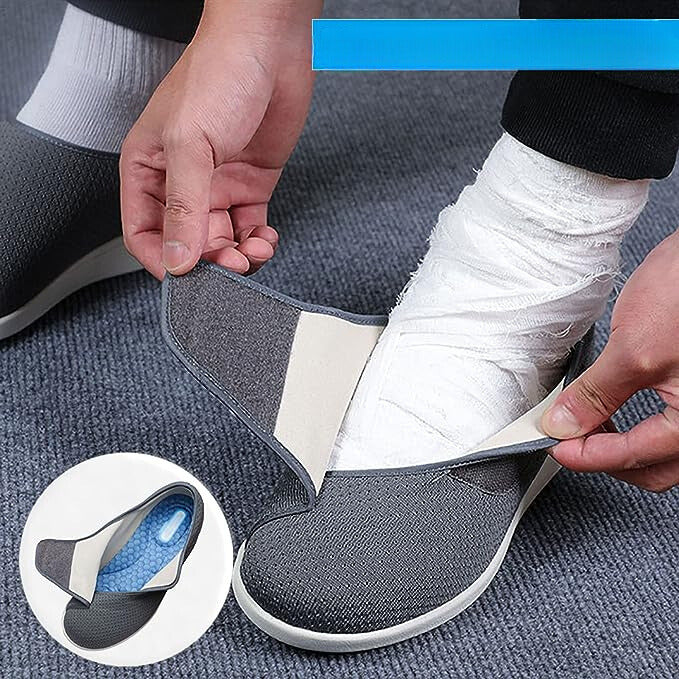 Diabetikerfreundliche verstellbare Hausschuhe dla mężczyzn - J&B - 1 - Livia-Moda