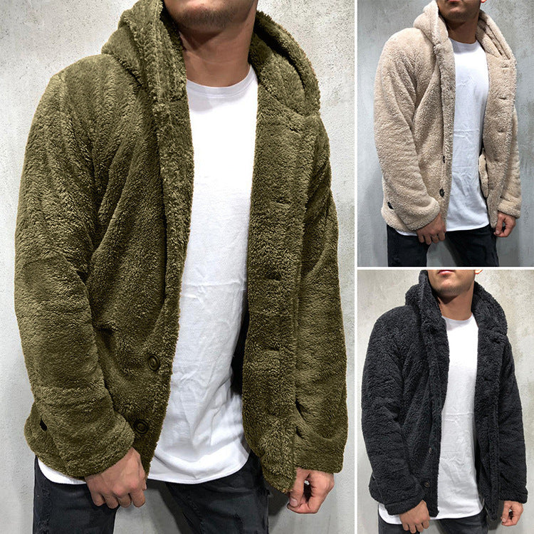 Męska kurtka z kapturem i miękkim wykończeniem | L&V - 10 - Livia-Moda