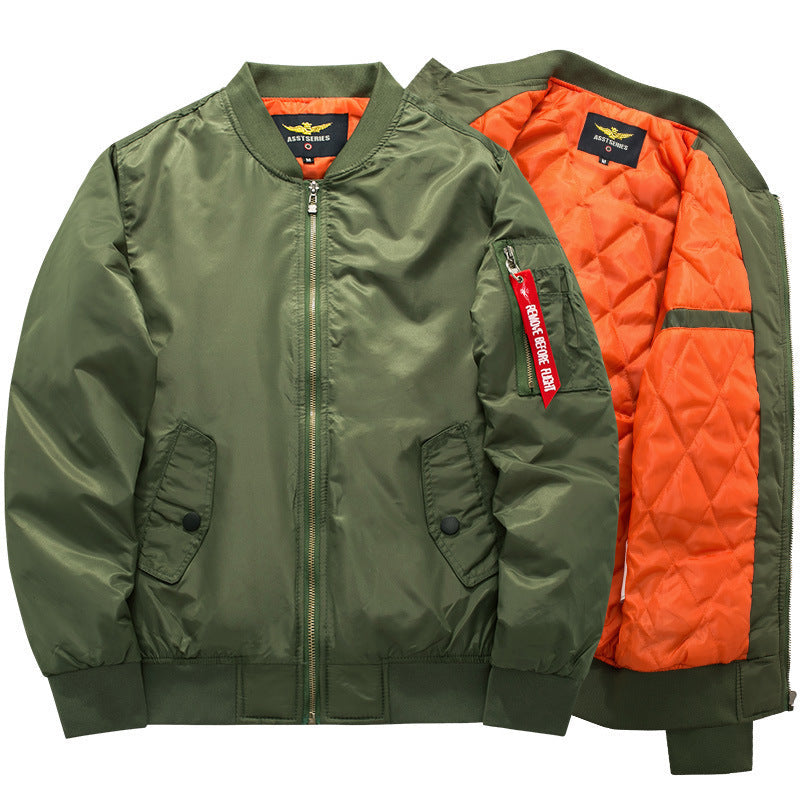 Bomber jacket męski z luźnym krojem i praktycznymi kieszeniami | L&V - 5 - Livia-Moda
