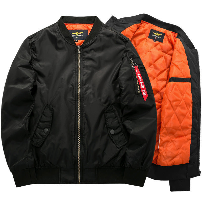 Bomber jacket męski z luźnym krojem i praktycznymi kieszeniami | L&V - 9 - Livia-Moda