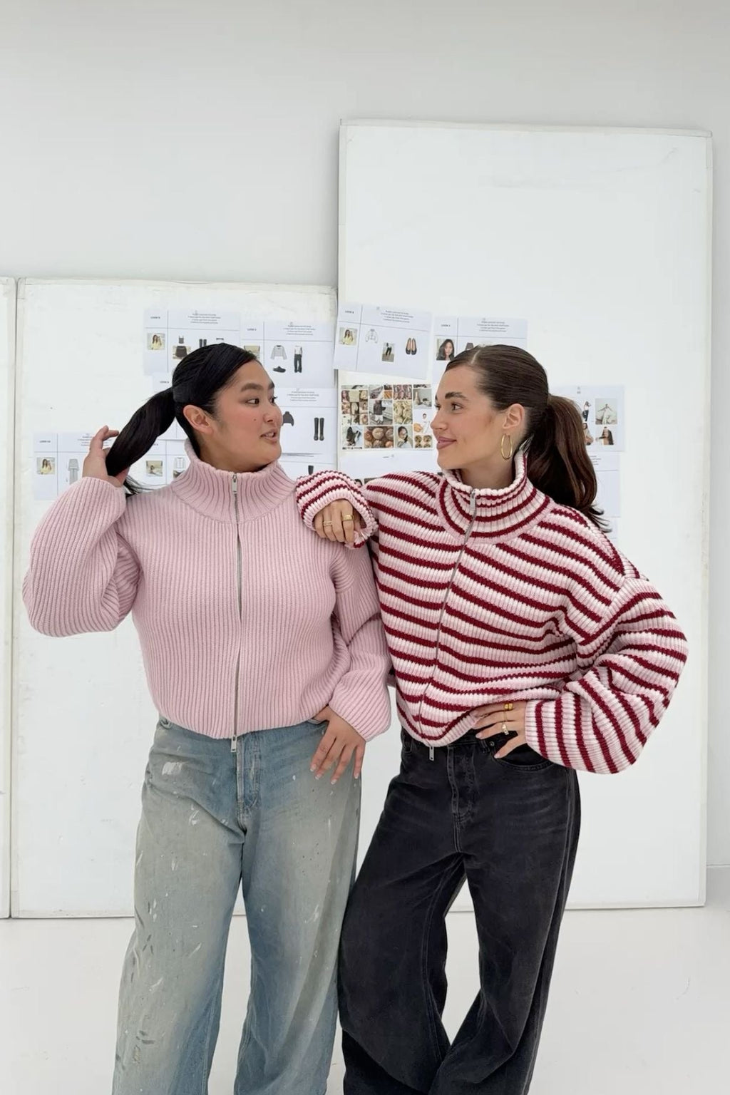 Pullover damski z wysokim kołnierzem i zamkiem | L&V - 5 - Livia-Moda