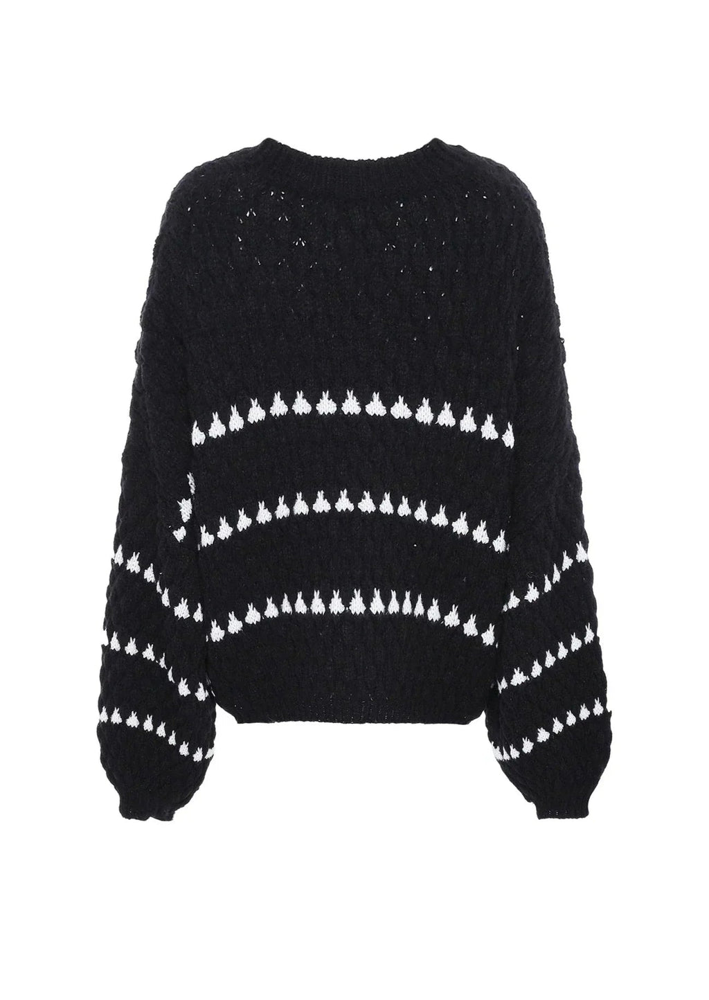 Pullover damski z luźnym krojem i szerokimi rękawami | L&V - 10 - Livia-Moda