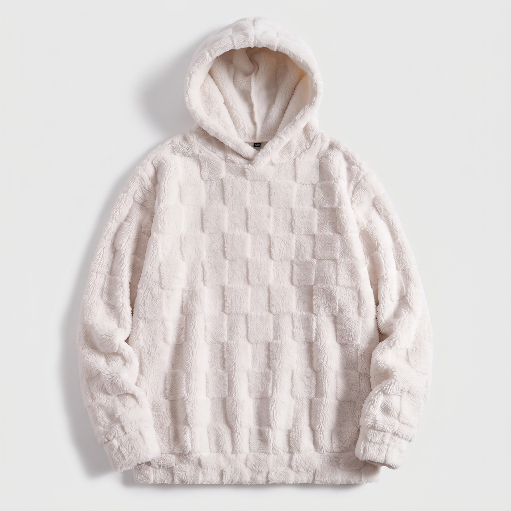 Hoodie damski z kapturem i unikalną strukturą | L&V - 2 - Livia-Moda