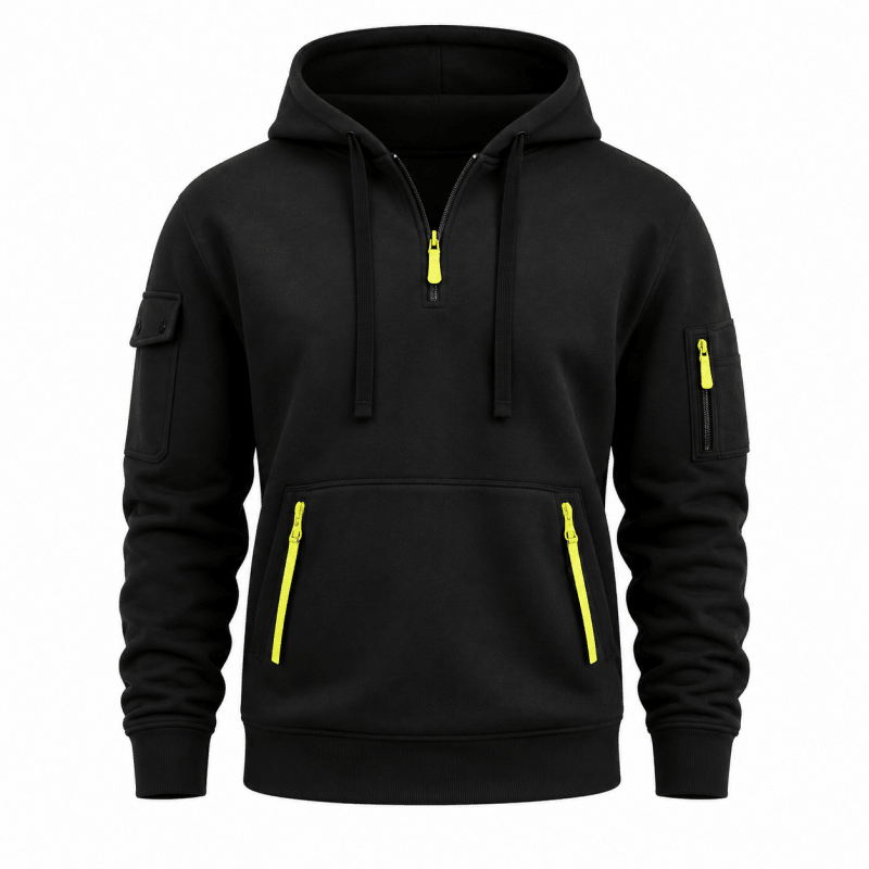 Hoodie Męski z kapturem i kieszeniami | L&V - 6 - Livia-Moda