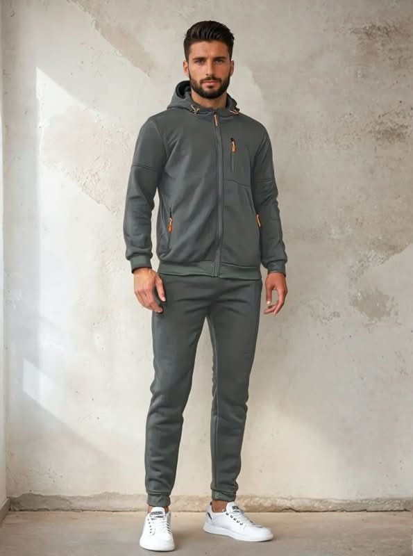 Hoodie męski z funkcjonalnym kapturem i kieszeniami | L&V - 8 - Livia-Moda