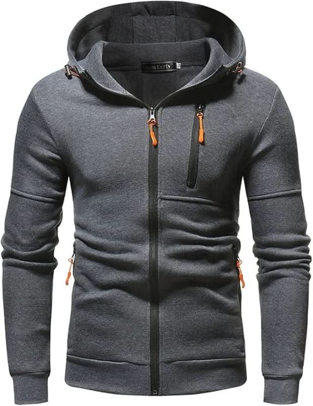 Hoodie męski z funkcjonalnym kapturem i kieszeniami | L&V - 11 - Livia-Moda
