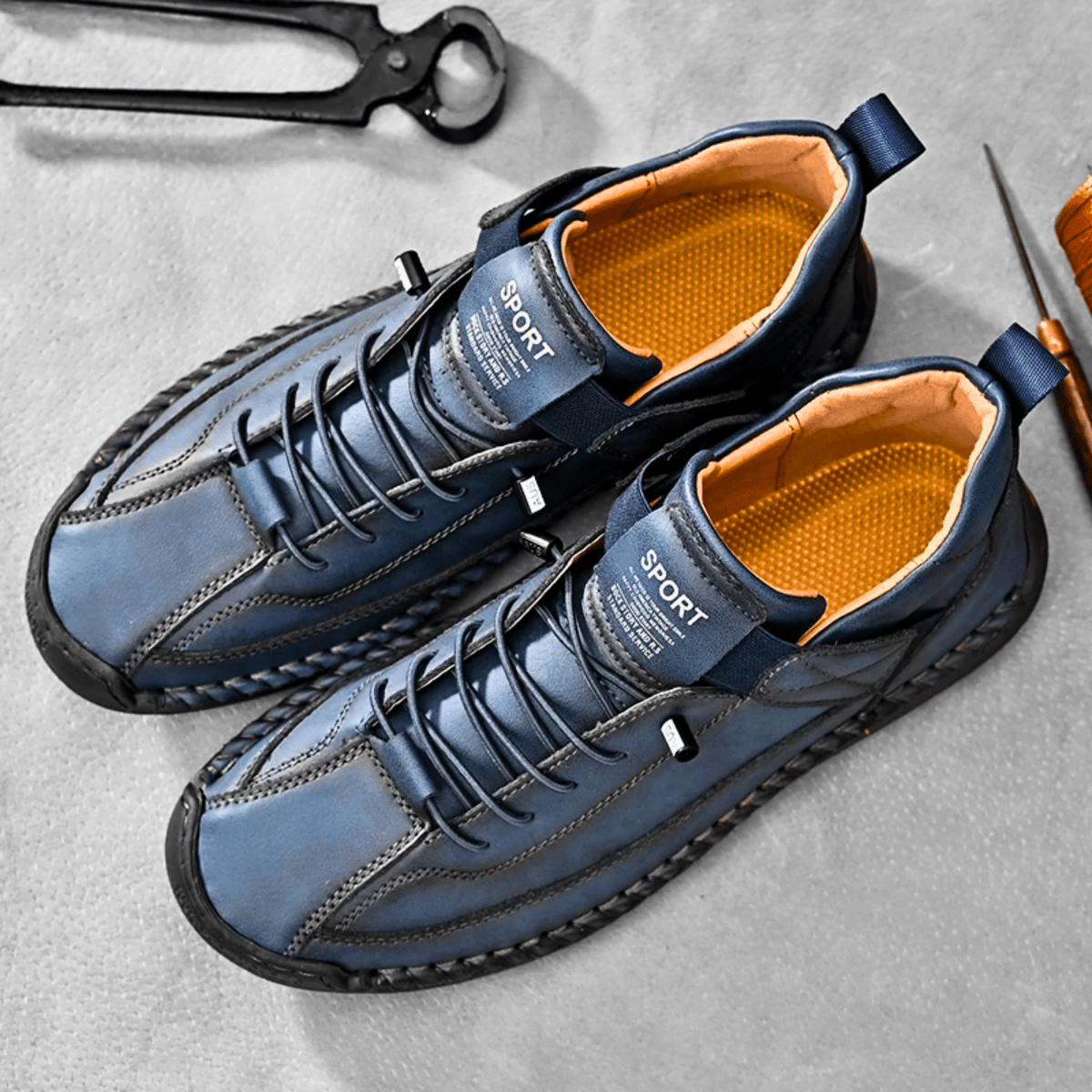 Męskie Buty Sportowe z praktycznym zapięciem i wygodnym krojem | L&V - 12 - Livia-Moda