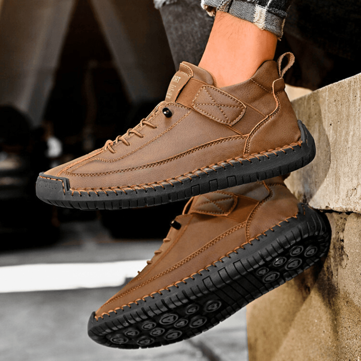Męskie Buty Sportowe z praktycznym zapięciem i wygodnym krojem | L&V - 21 - Livia-Moda