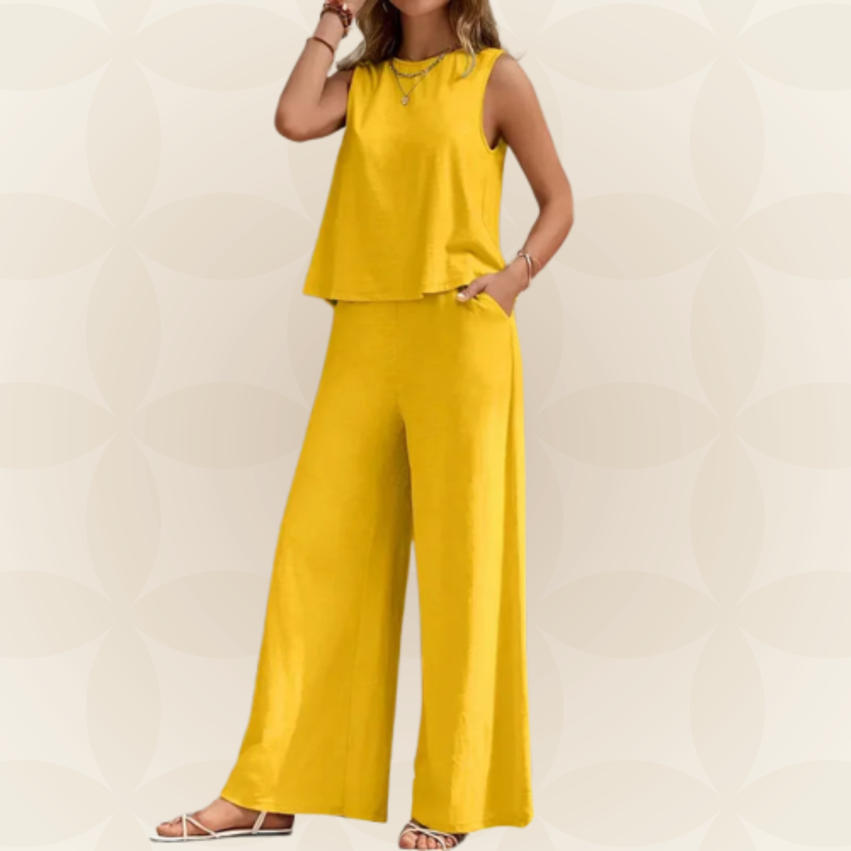 Cornelia – Chic wide-leg Summer Jumpsuit - Image 1
