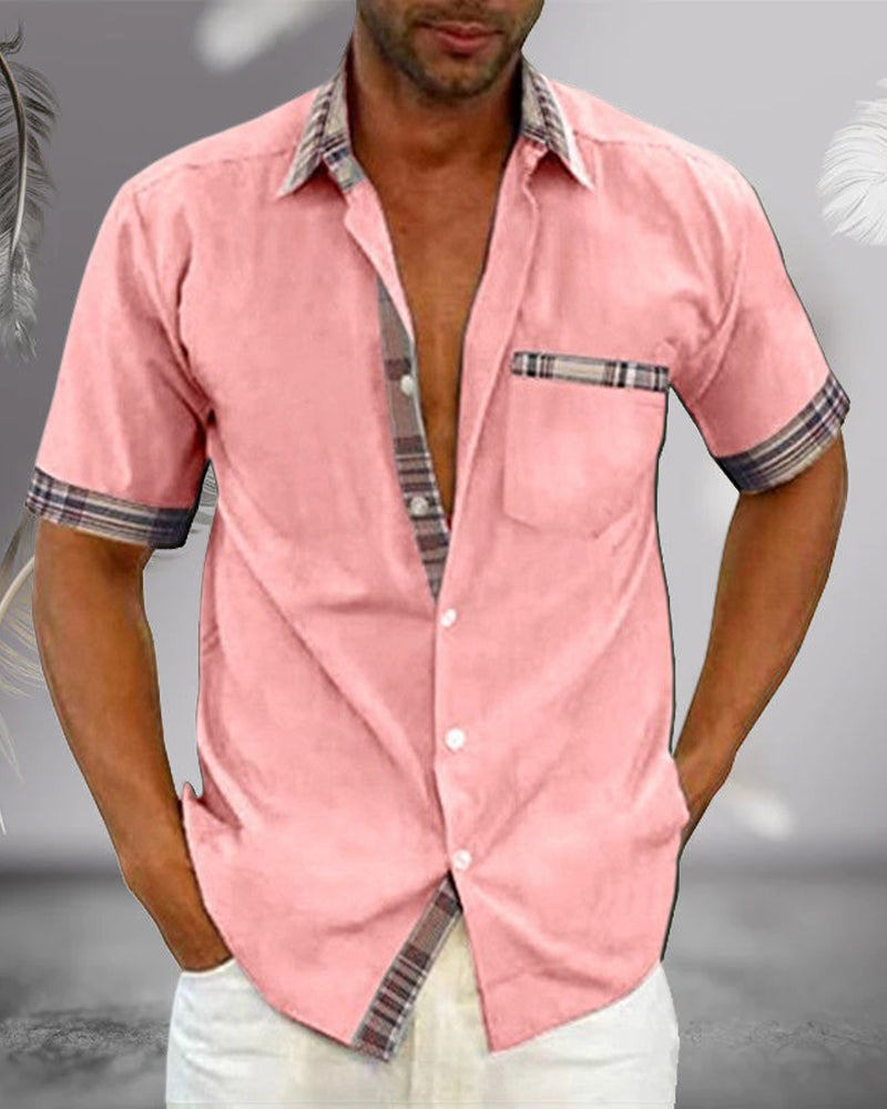 Julian – Button-Up  Short Sleeve Shirt - Image 8