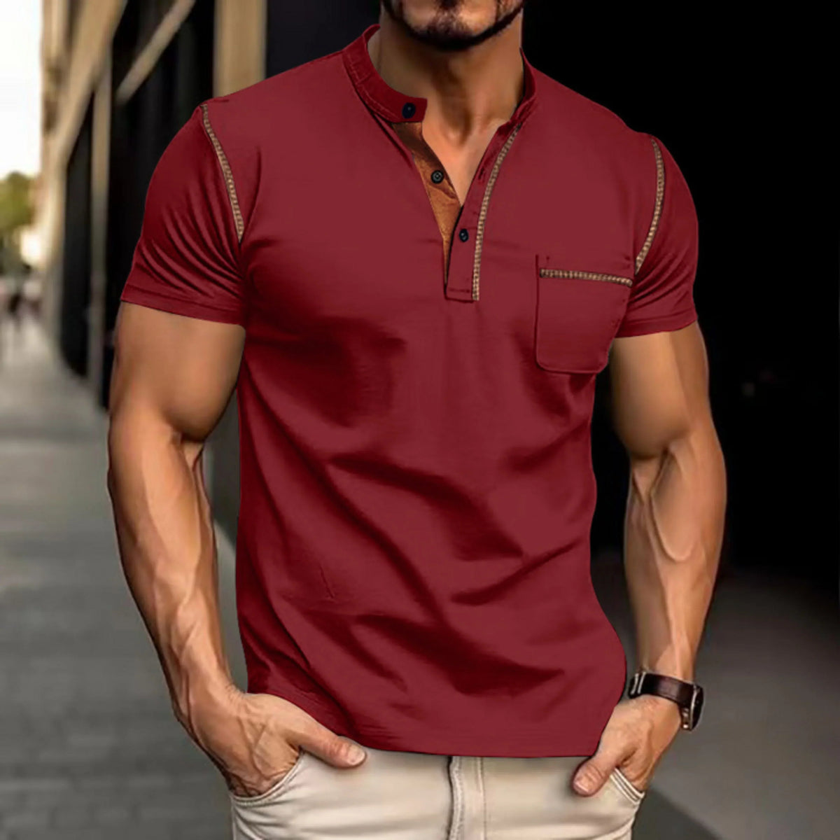 Leon – Short Sleeve Polo Shirt - Image 2