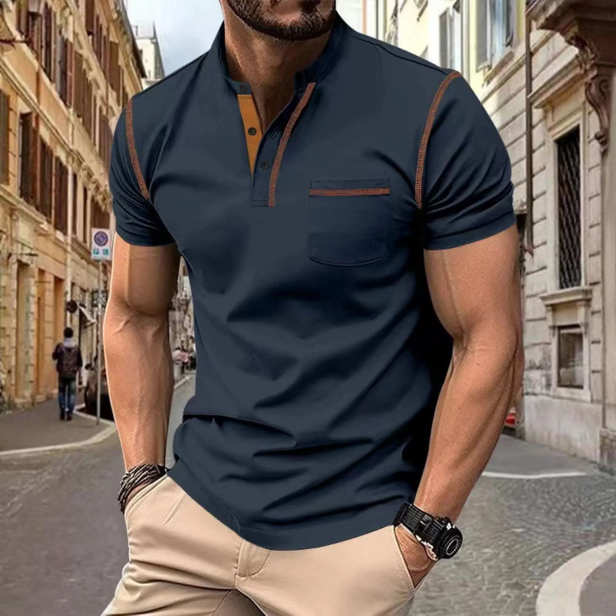 Leon – Short Sleeve Polo Shirt - Image 1