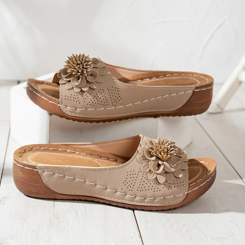 Ella – Elegant Floral Slide Sandals - Image 7