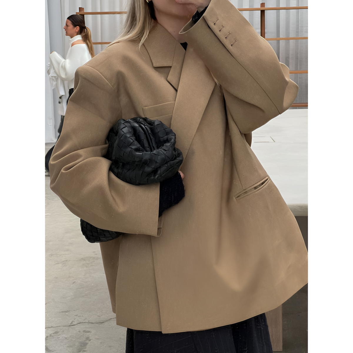 OverRozmiard Blazer Dames met Zijsplit-2