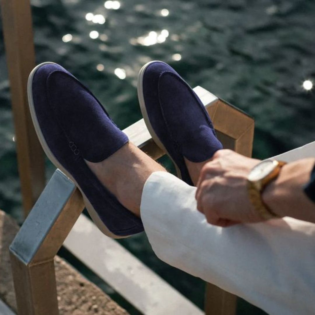 Leon – Refined Yacht Suede Loafers For Men - Image 1