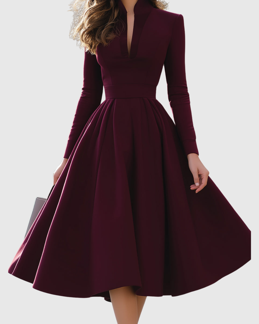 Susanne – Elegant V-Neck Dress - Image 4