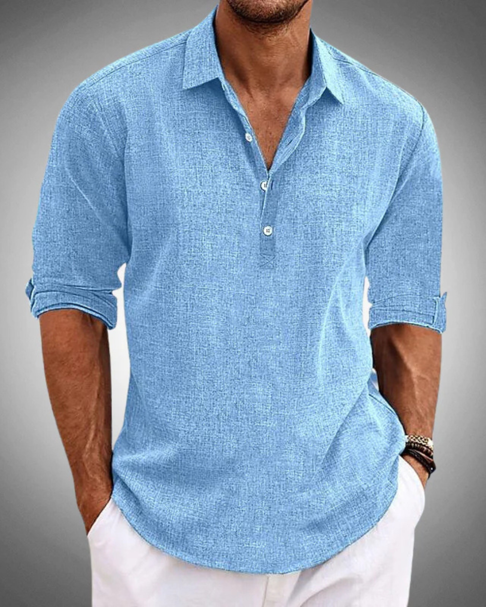 Ethan – Refined Button-Front Classic Shirt - Image 2