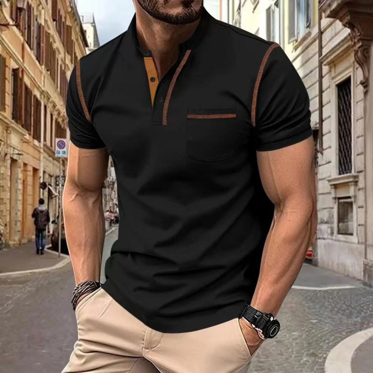 Leon – Short Sleeve Polo Shirt - Image 7