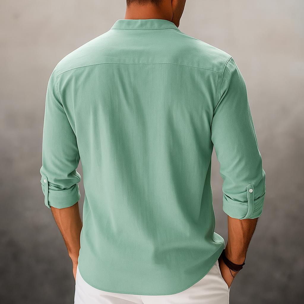 Markus – Casual Henley Summer Shirt Shirt for Men - Image 5