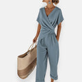 Luna – Women Elegant wrap-style jumpsuit - Image 4