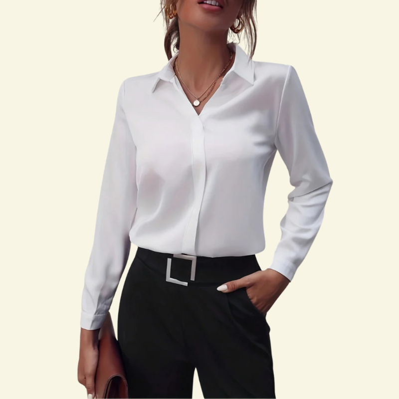 Maren – Elegant Structured Blouse - Image 2