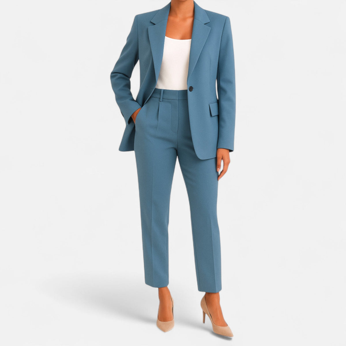 Anja – Elegant Tailored Suit with Blazer and Trousers for Women - Image 1