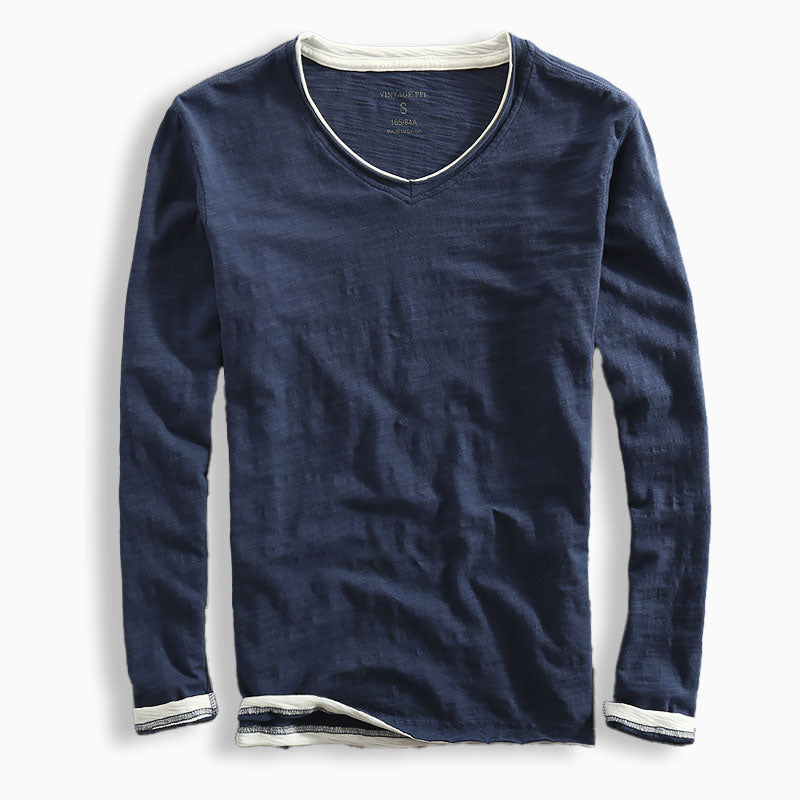 Luca – Vintage Fit Long Sleeve T-Shirt - Image 1