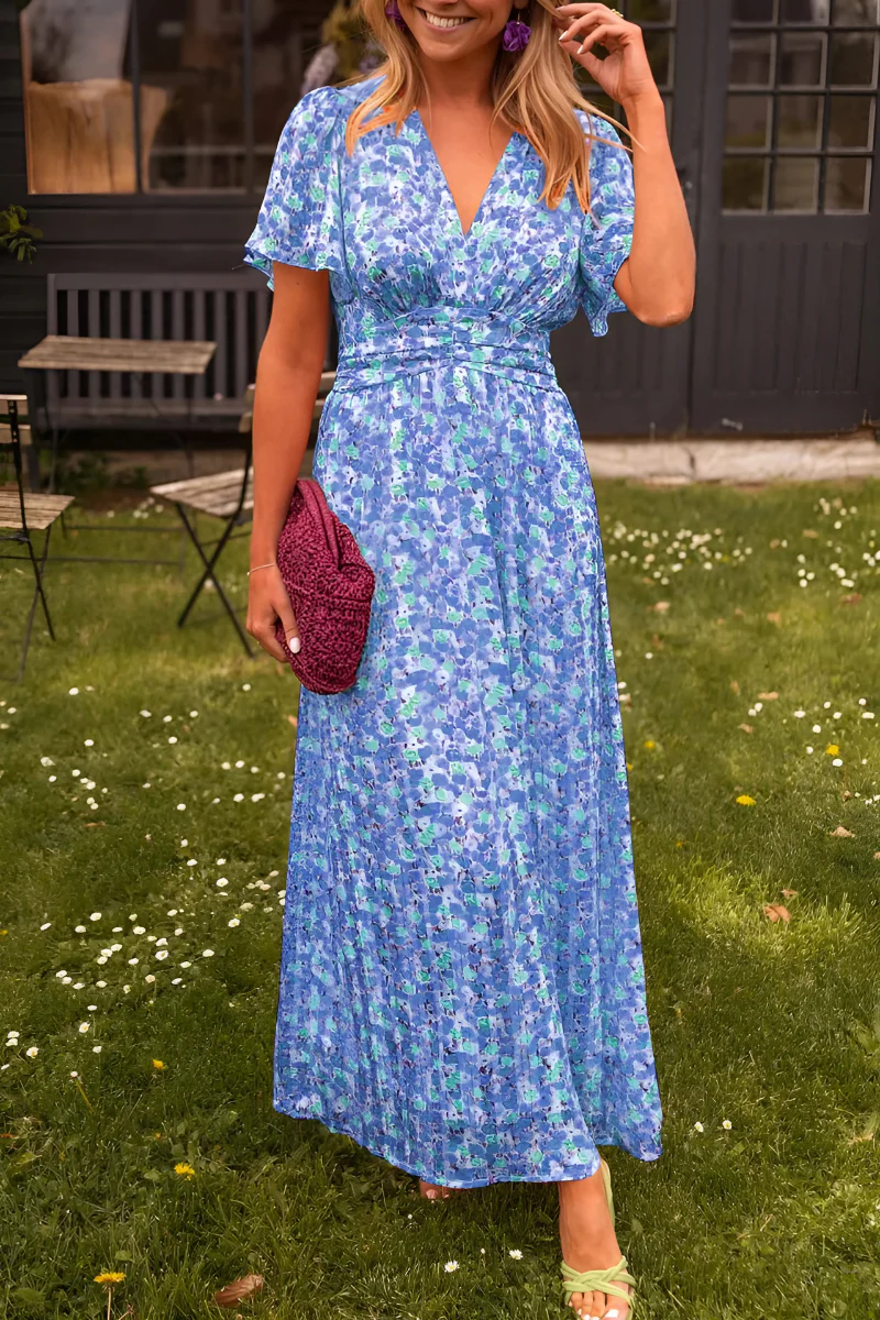 Anja – Defined Waist & Flowy Summer Cut Dress - Image 7