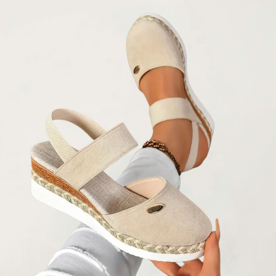 Elena – Braided Closed Toe  Sandals - Image 1