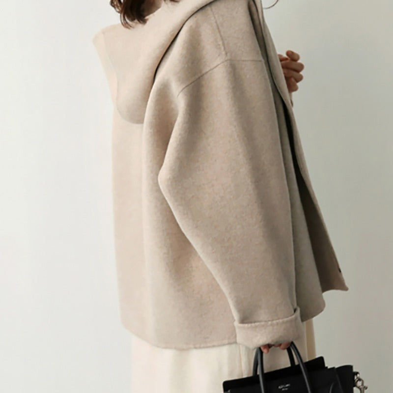 Anna – Luźna bluza z kapturem na zamek dla kobiet