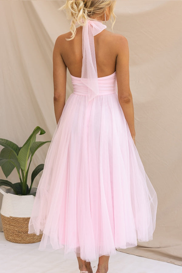 Theresa – Women Elegant Halter Neck Dress - Image 24