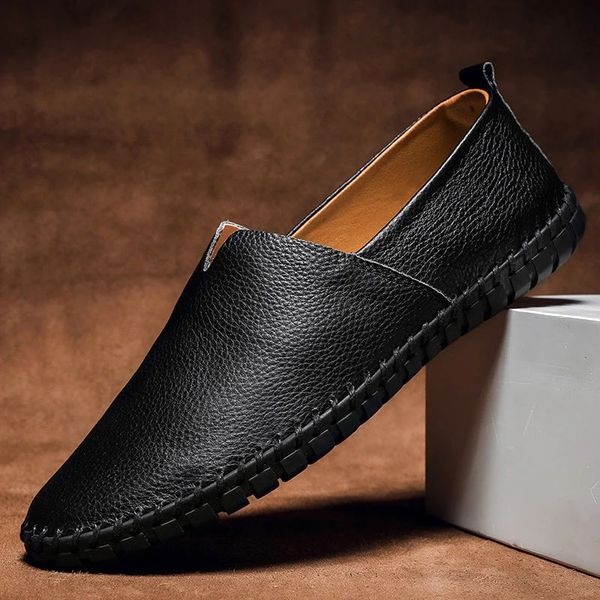 Sven – Pebbled-grain Slip-On Shoes - Image 4