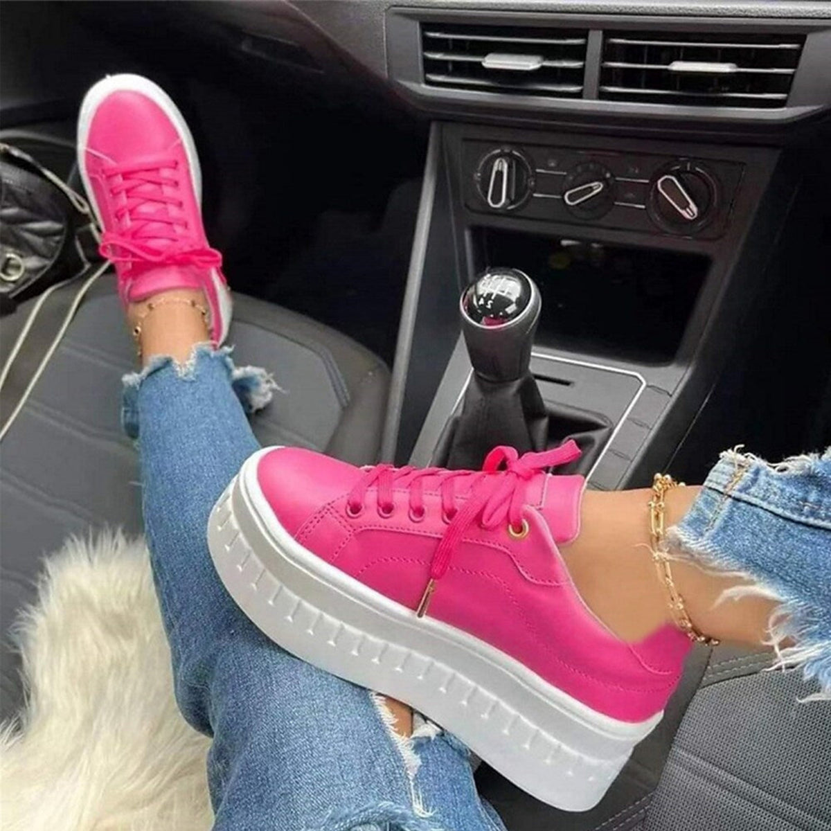 Hannah – Thick Sole Fashion Sneakers - Image 4