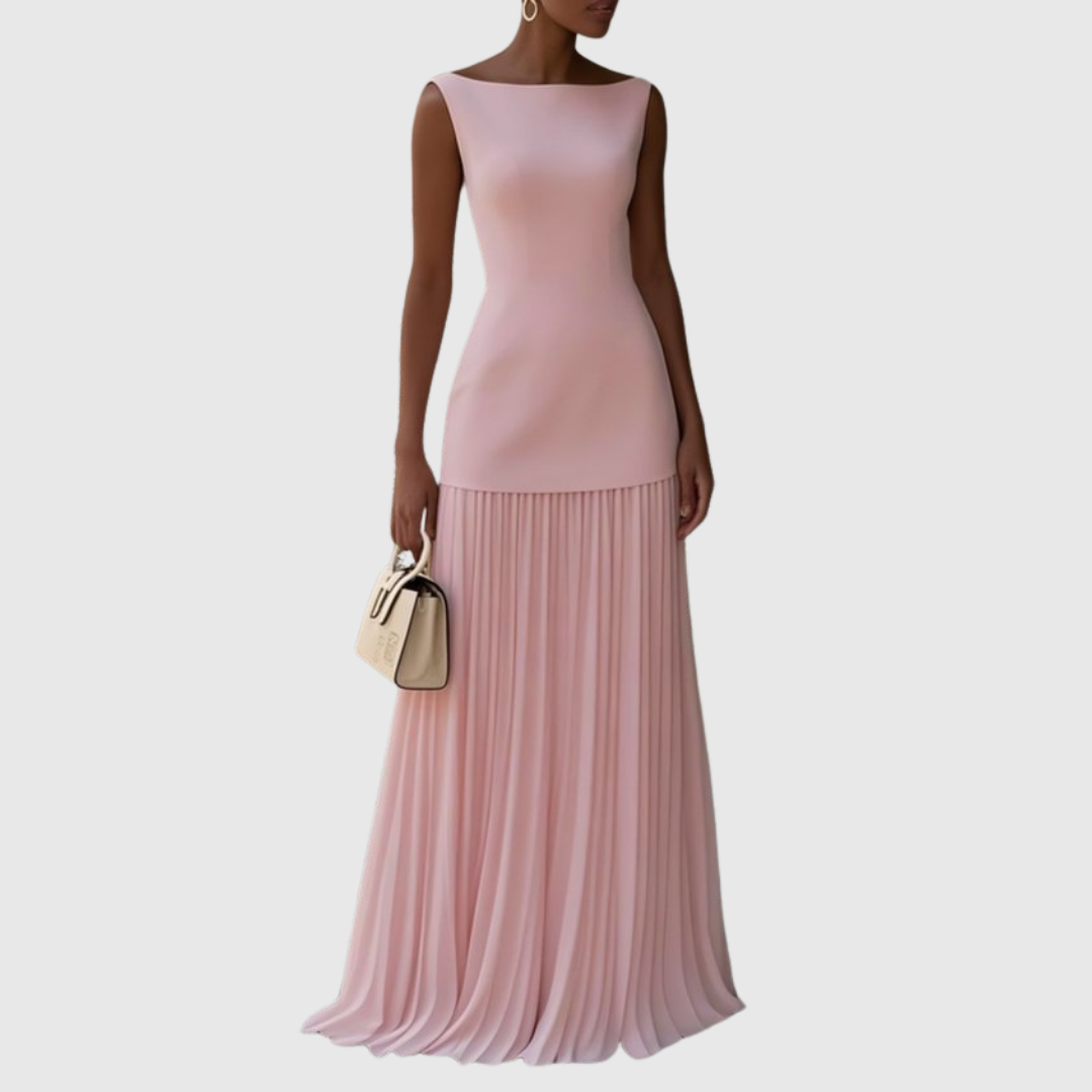 Julia – Elegant Pleated Evening Dress for Women - Image 2