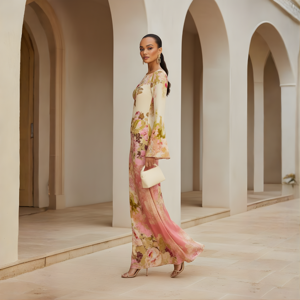 Clara – Long Sleeve Party Maxi Dress - Image 4