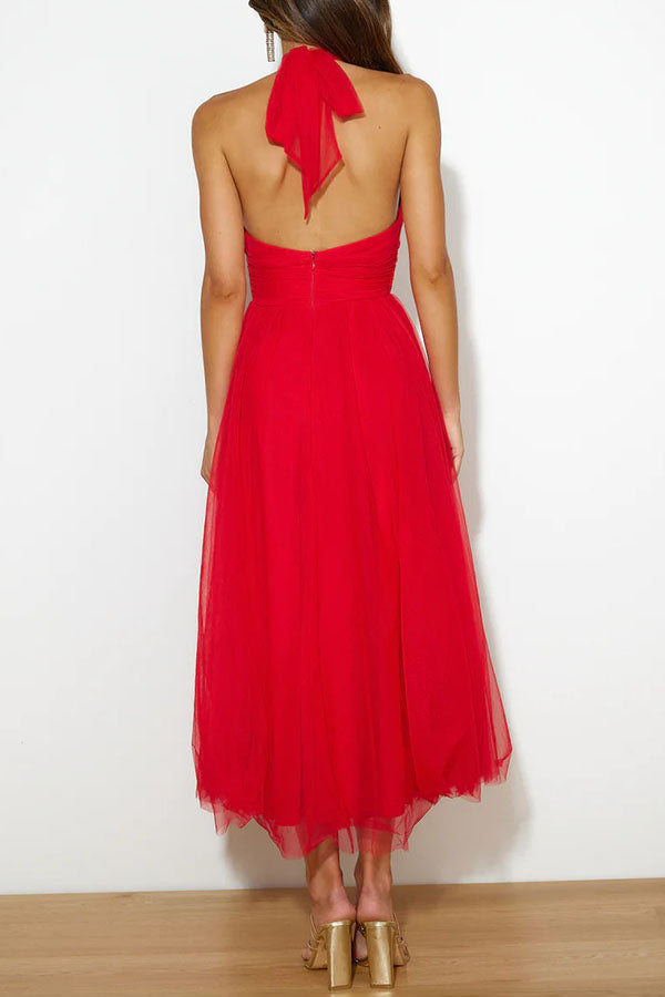 Theresa – Women Elegant Halter Neck Dress - Image 35