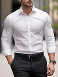 Adrian - Klasyczna męska koszula slim fit z długim rękawem