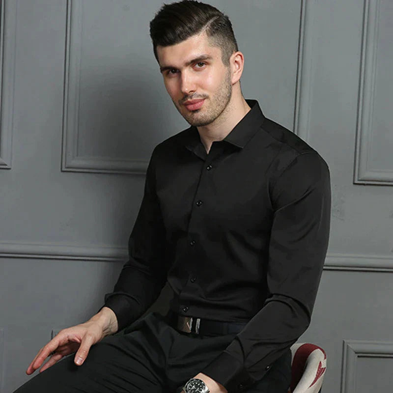 Michał – Męska Koszula Slim Fit z Elastycznego Materiału