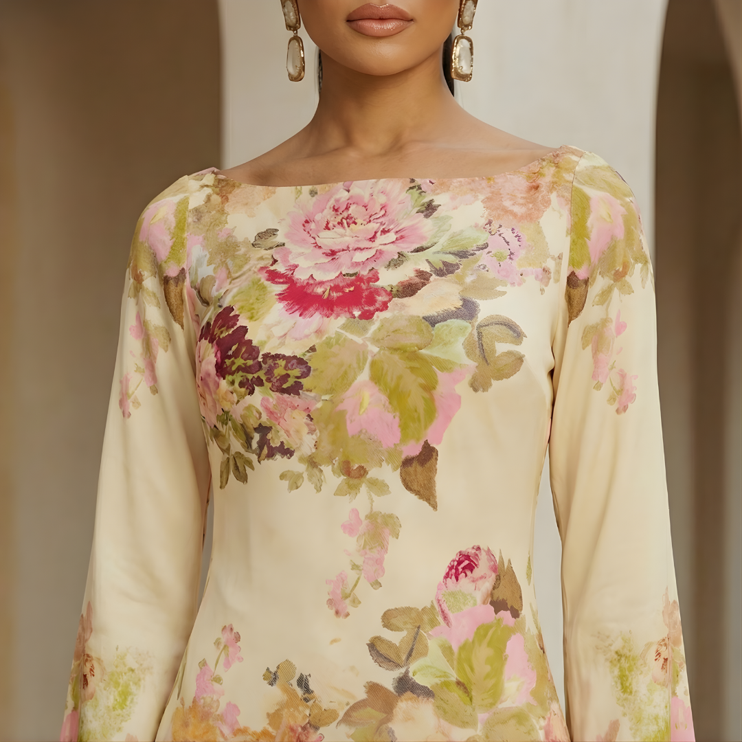 Clara – Long Sleeve Party Maxi Dress - Image 8