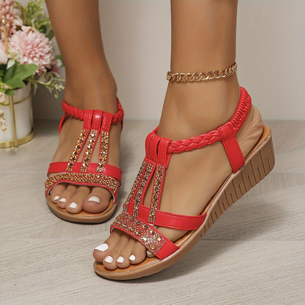 Lieselotte – Strap Wedge Summer Sandals - Image 1