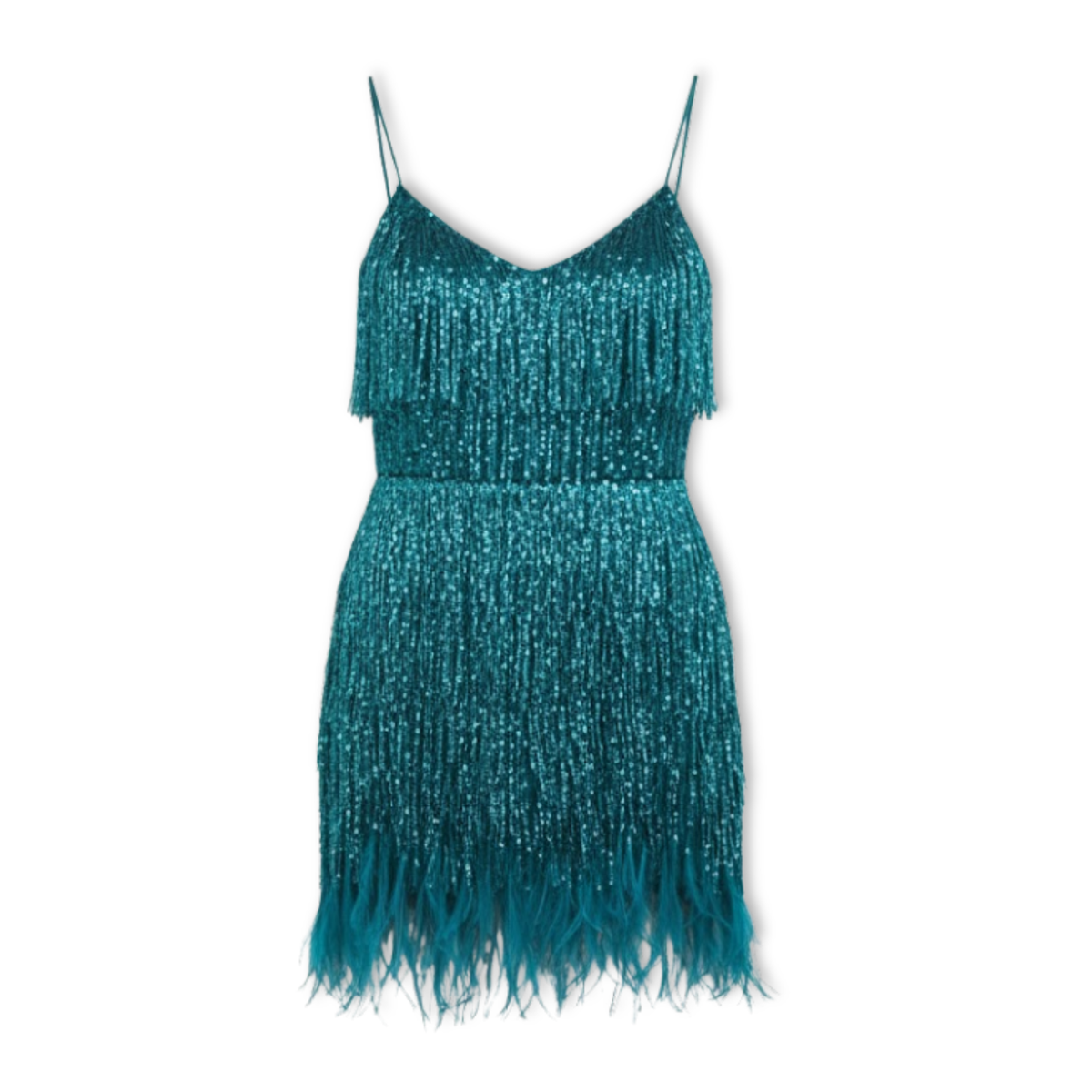 Sophia – Feather Trimmed Evening Dress - Image 6