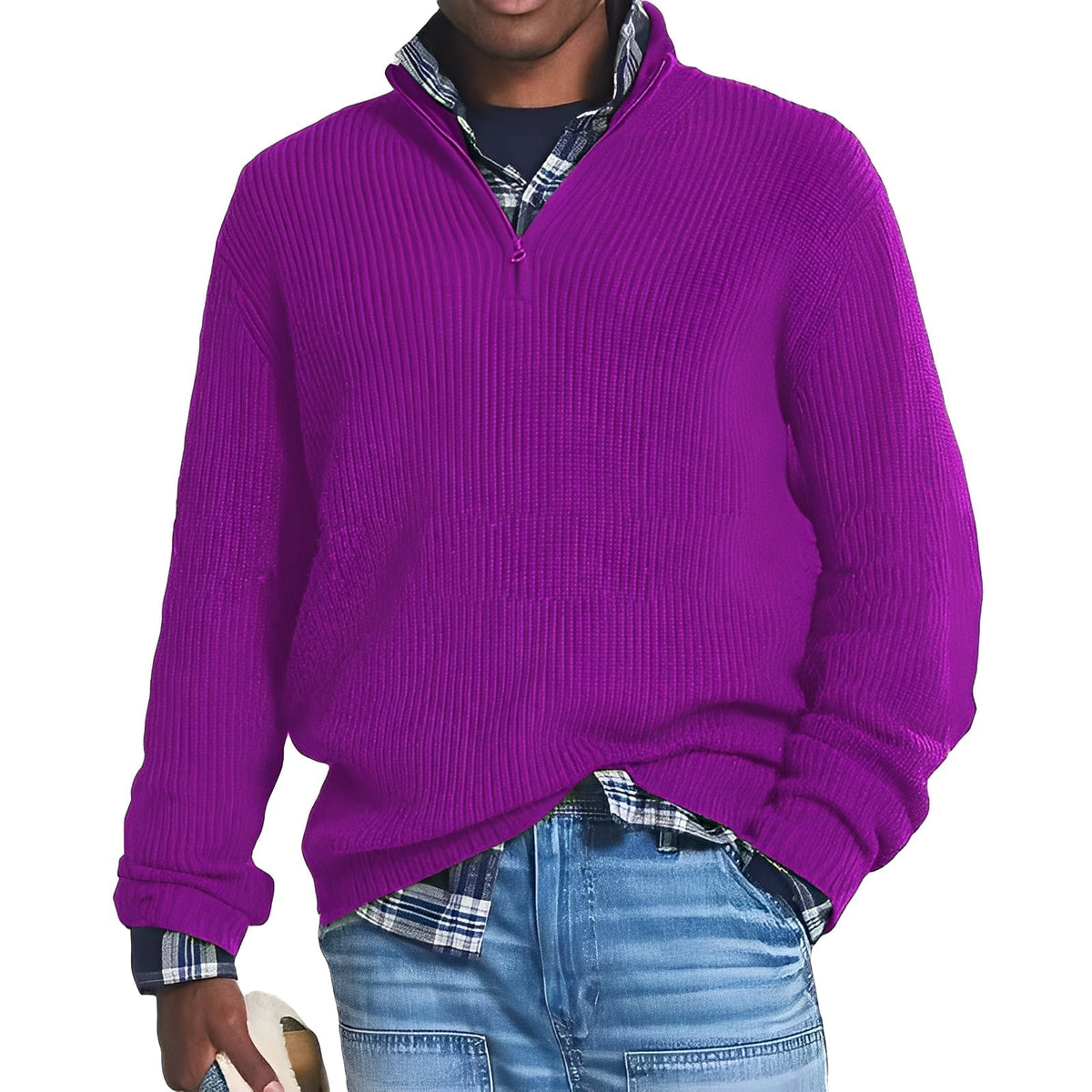 Diego – Męski sweter z zamkiem