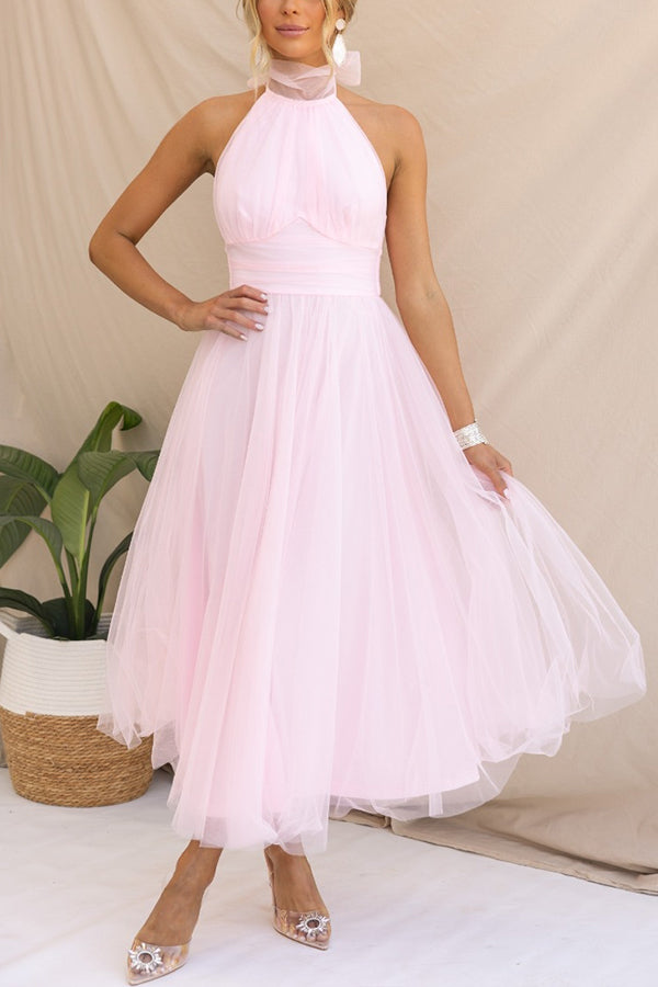 Theresa – Women Elegant Halter Neck Dress - Image 26