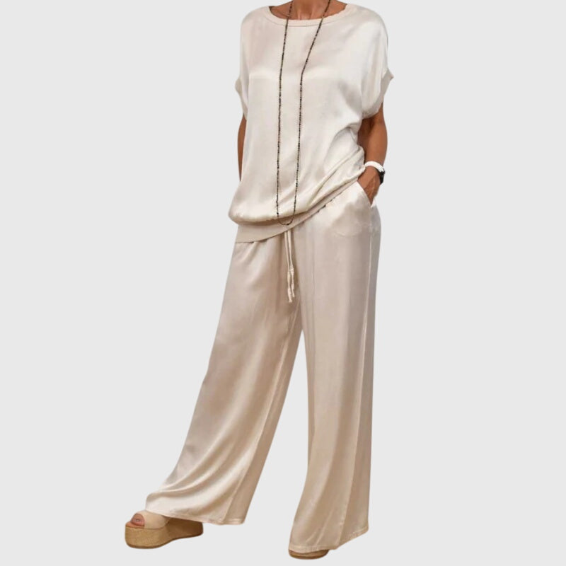 Carina – Women Satin Luxe Lounge Set - Image 4