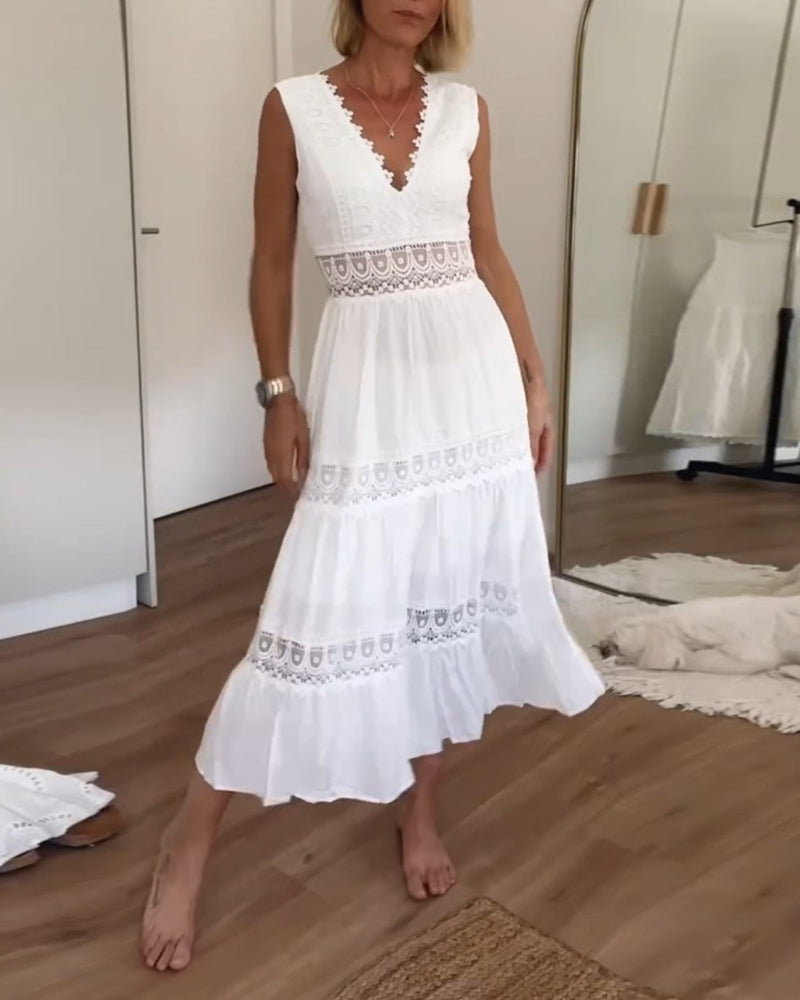 Johanna – Elegant Spring Midi  Dress for Women - Image 3