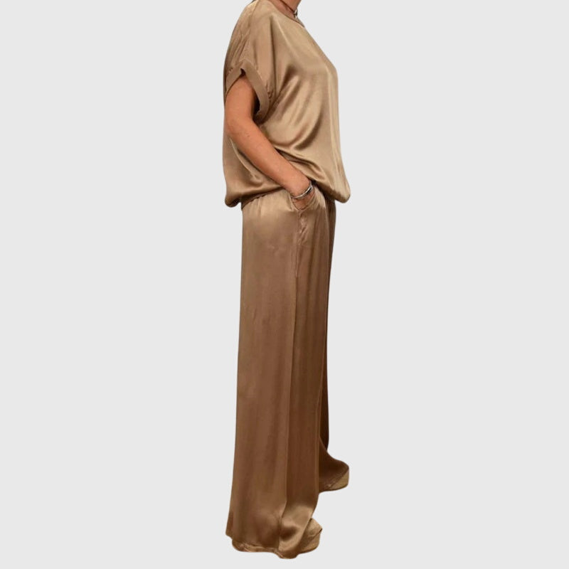 Carina – Women Satin Luxe Lounge Set - Image 10
