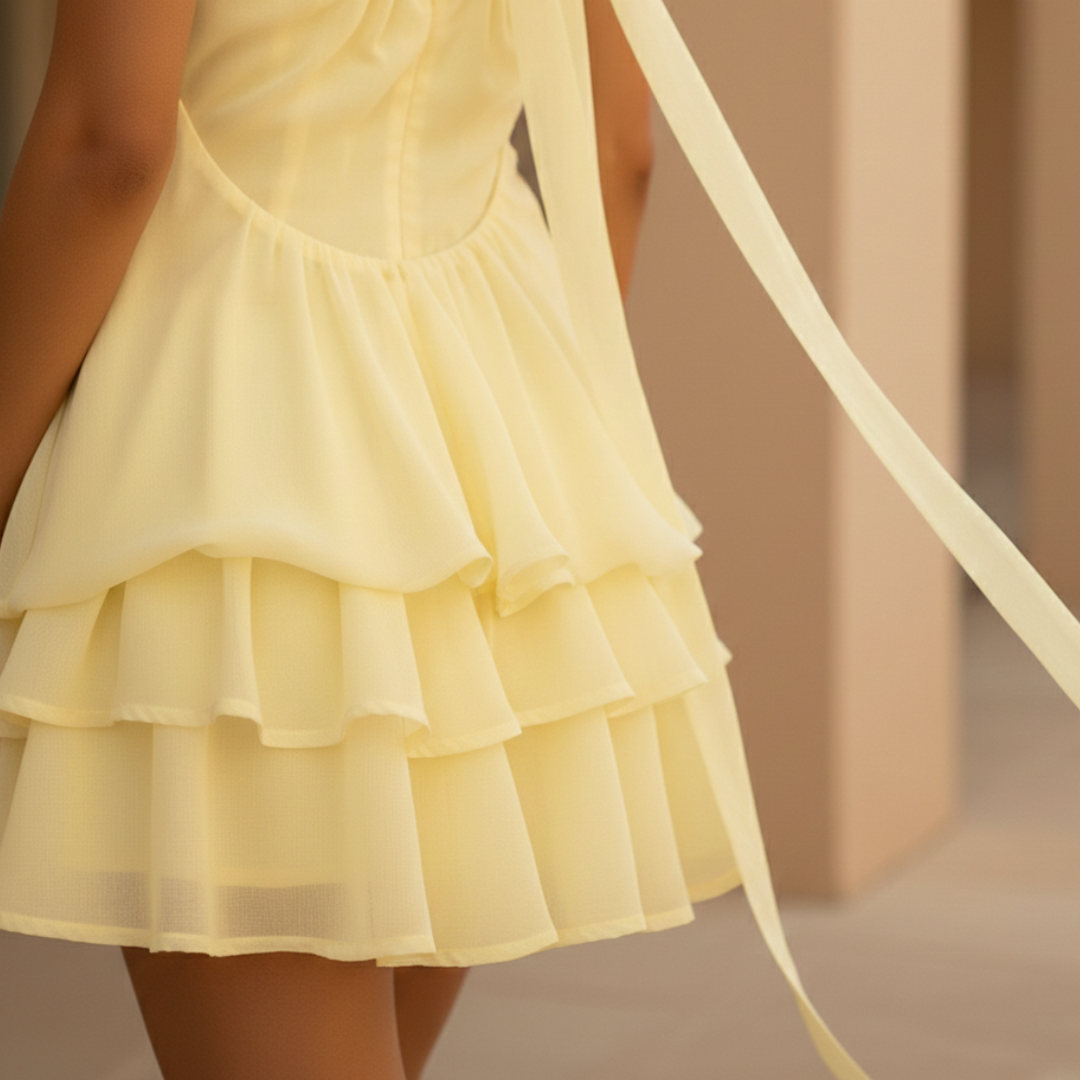 Lea – Elegant Mini Dress Women Party - Image 6