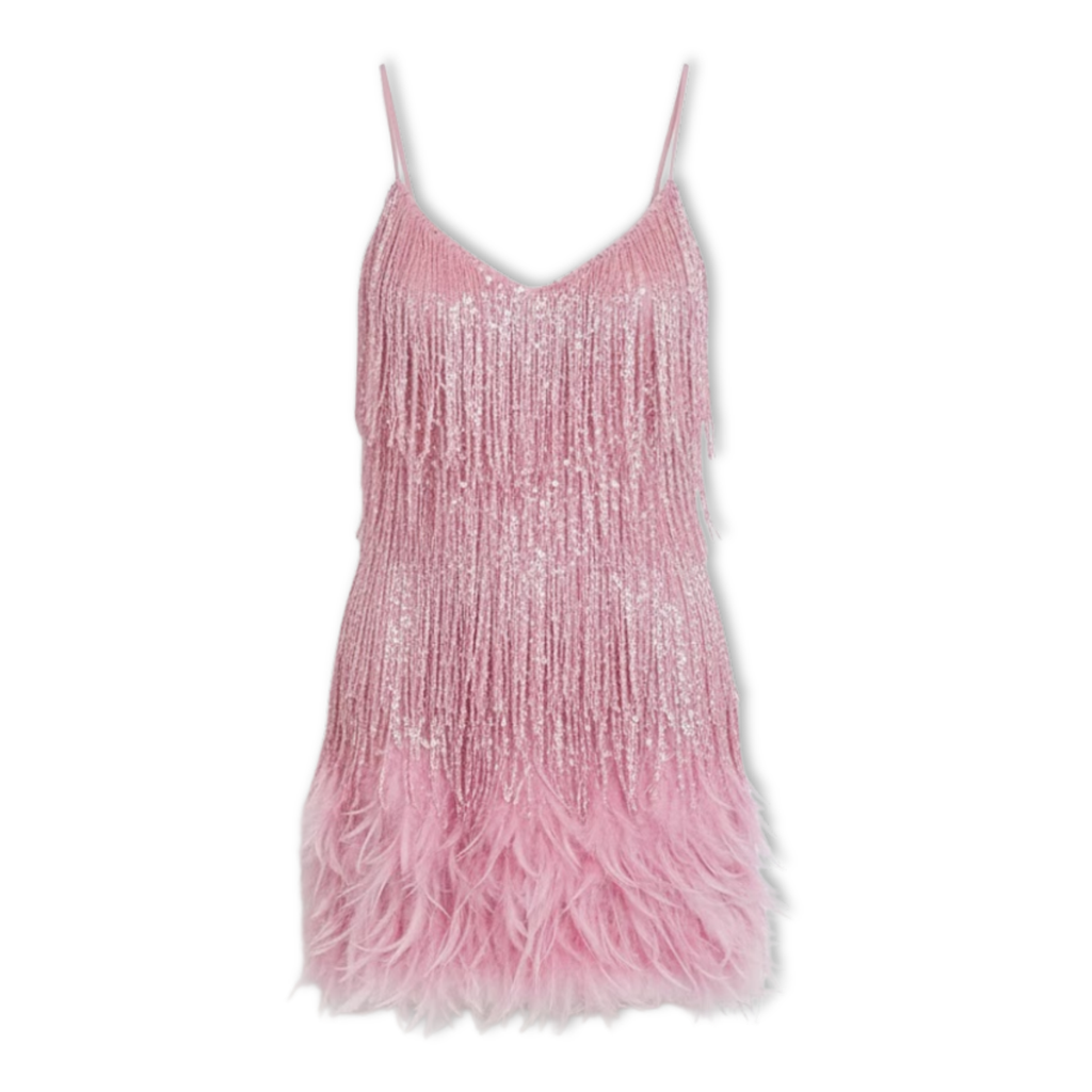Sophia – Feather Trimmed Evening Dress - Image 3