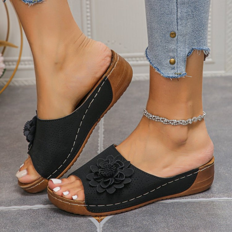 Layla – Floral Slip-On Sandals - Image 8